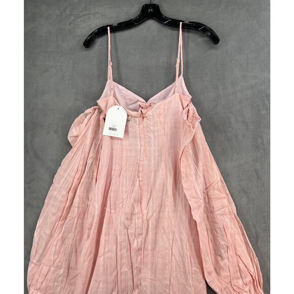 Rumer Chloe Maxi Dress Size X- Small Pink Ruched Front - Picture 9 of 15